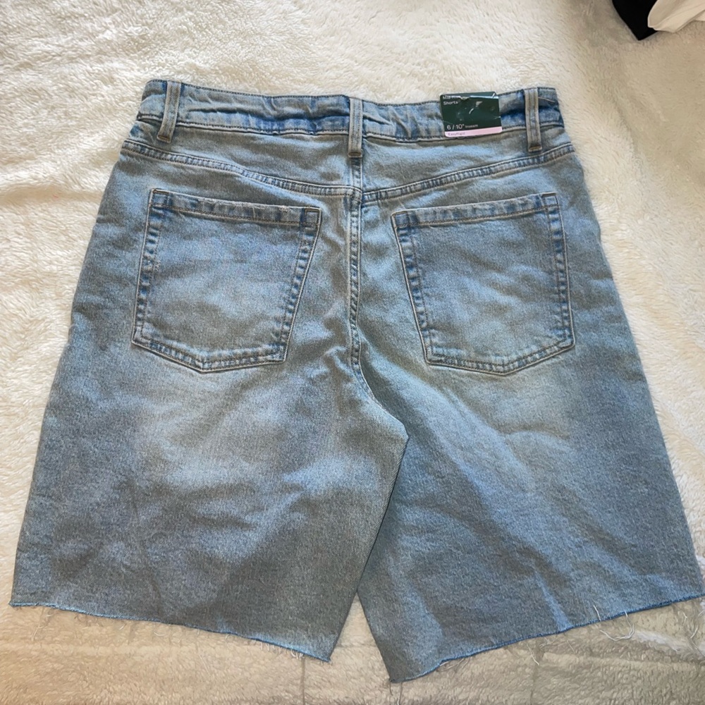 wild fable Light Blue Denim Cutoff Mid Rise Shorts - Picture 6 of 6